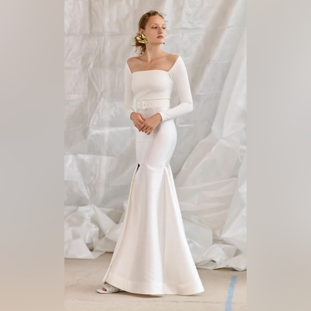 Solace London Mabel Belted Wedding Dress US 6 NWT